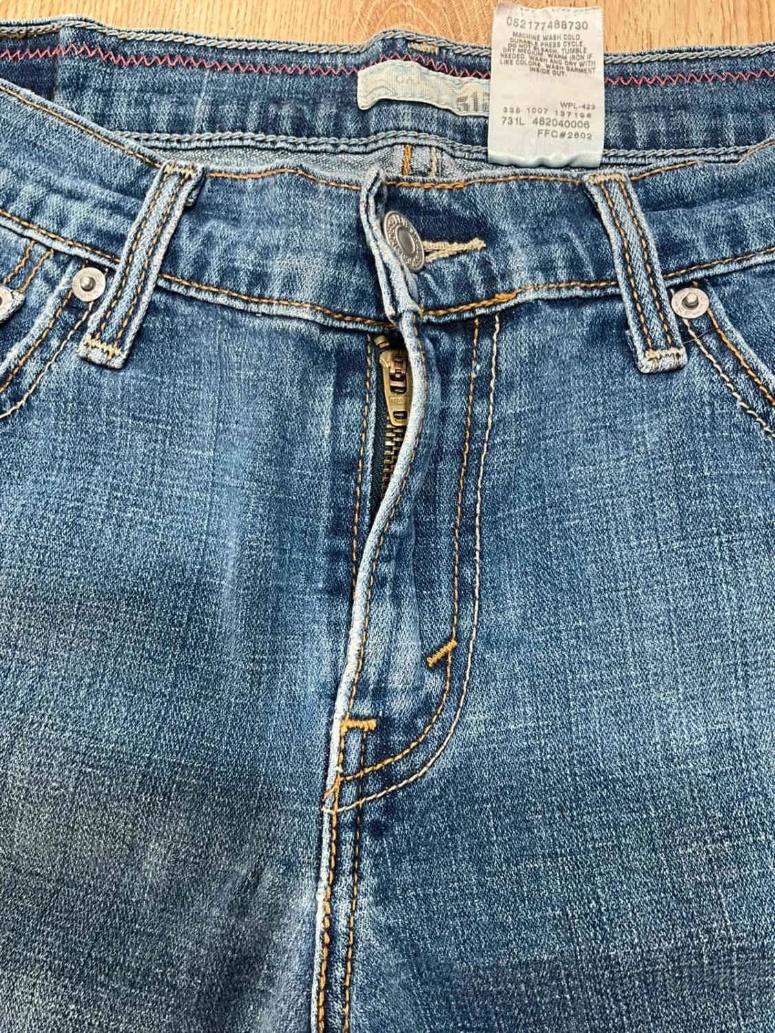 Short Levi's Capri Taille 4 Vintage Femme Coton Bleu Slv015 – photo 8